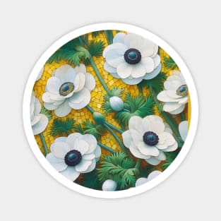 Anemone Flowers Magnet